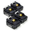 Startset: 4x Makita BL1415N / 14.4V LXT accu's (14.4 V, 2.0 Ah, 123accu huismerk) AMA00692 - 1
