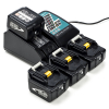 Startset: 4x Makita BL1430B / 14.4V LXT accu's + lader (14.4 V, 3.0 Ah, 123accu huismerk) AMA00644 - 1