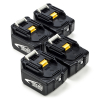 Startset: 4x Makita BL1430B / 14.4V LXT accu's (14.4 V, 4.0 Ah, 123accu huismerk)