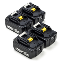 Startset: 4x Makita BL1830B / 18V LXT accu's (18 V, 3.0 Ah, 123accu huismerk)  AMA00664