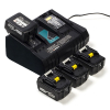 Startset: 4x Makita BL1840B / 18V LXT accu's + duolader (18 V, 4.0 Ah, 123accu huismerk) AMA00703 - 1