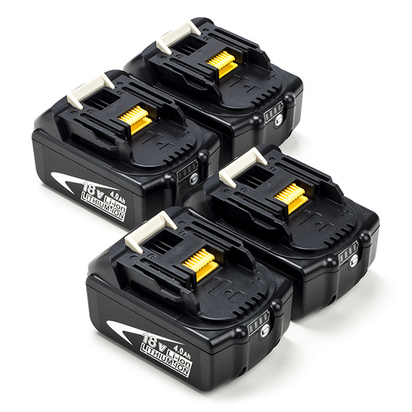 Startset: 4x Makita BL1840B / 18V LXT accu's (18 V, 4.0 Ah, 123accu huismerk)  AMA00650 - 1