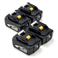 Startset: 4x Makita BL1840B / 18V LXT accu's (18 V, 4.0 Ah, 123accu huismerk)  AMA00650