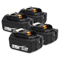 Startset: 4x Makita BL1850B / 18V LXT accu's (18 V, 5.0 Ah, 123accu huismerk) AMA00648