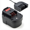 Startset: Black & Decker A12 / A1712 / HPB12 accu + lader (12 V, 2.0 Ah, 123accu huismerk) ABL00174 - 1