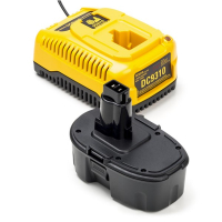 Startset: DeWalt 18V XRP / DE9095 accu + lader (18 V, 1.5 Ah, 123accu huismerk)  ADE01254
