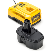 Startset: DeWalt 18V XRP / DE9095 accu + lader (18 V, 2.0 Ah, 123accu huismerk)  ADE01180