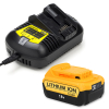 Startset: DeWalt DCB184 XR Li-ion accu + lader (18 V, 5.0 Ah, 123accu huismerk)