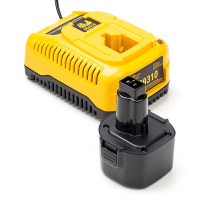 Startset: DeWalt DE9036 / 9.6V XR accu + Lader (9.6 V, 2.0 Ah, 123accu huismerk) ADE00584