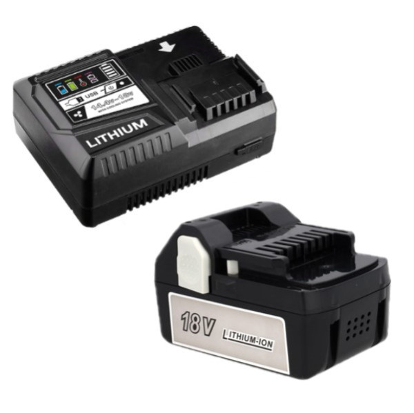 Startset: Hitachi - Hikoki BSL1830 / BSL1830C accu + lader (18 V, 3.0 Ah, Li-ion, 123accu huismerk) AHI00296 - 1