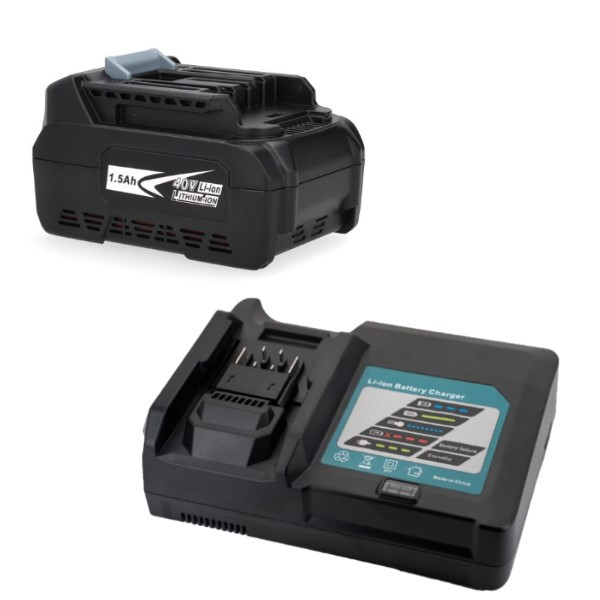 Startset: Makita BL4020 XGT / 40V Max / 191L29-0 accu + oplader (40 V, 1.5 Ah, 123accu huismerk) AMA00878 - 1