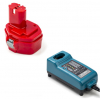 Startset: Makita PA14 / 1422 / 1434 / 1435 accu + lader (14.4 V, 3.0 Ah, 123accu huismerk) AMA00616 - 1