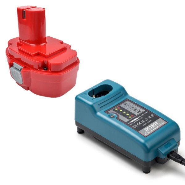 Startset: Makita PA18 / 1822 / 1823 / 1834 / 1835 accu + lader (18 V, 3.0 Ah, 123accu huismerk) AMA00608 - 1