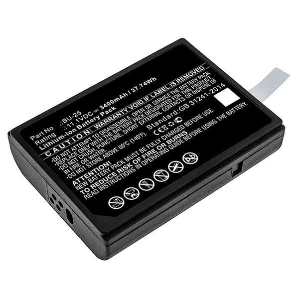 Sumitomo BU-25 accu (11.1 V, 3400 mAh, 123accu huismerk)  ASU00089 - 1