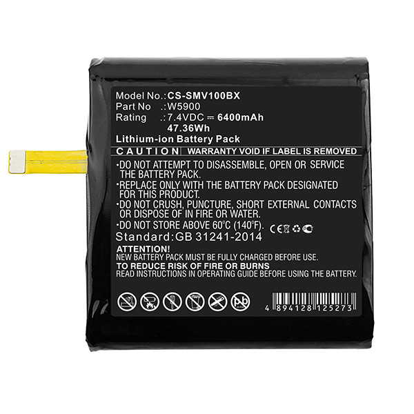 Sunmi W5900 accu (6400 mAh, 123accu huismerk) ASU00071 - 3