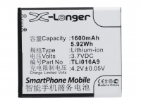 TCL TLi016A9 accu (1600 mAh, 123accu huismerk)  ATC00019