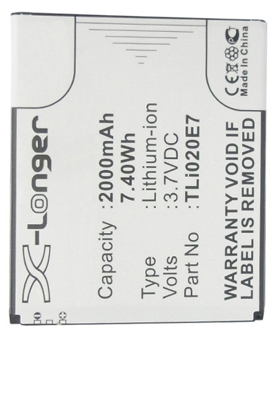TCL TLi020E7 accu (2000 mAh, 123accu huismerk)  ATC00011 - 1