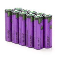 Tadiran Aanbieding: 10 x Tadiran SL-760 / AA batterij (3.6V, 2200 mAh, Li-SOCl2)  ATA00046
