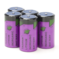 5x Tadiran SL-2780 batterijen