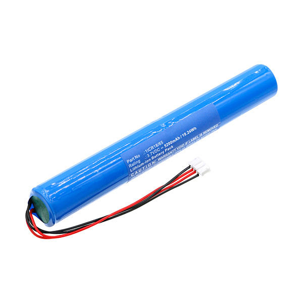 Tecsun 1ICR18/65 accu (3.7 V, 5200 mAh, 123accu huismerk) ATE00212 - 1