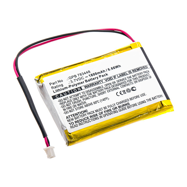 Telex GPB 783448 accu (3.7 V, 1800 mAh, 123accu huismerk) ATE00144 - 1