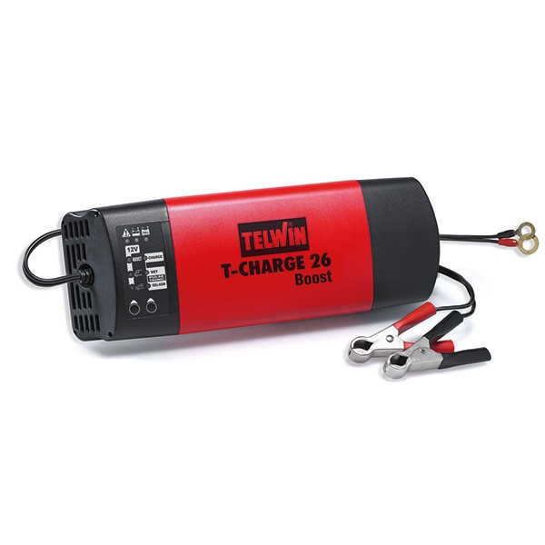 Telwin T-Charge 26 Boost accu-/druppellader voor Lood, AGM, Gel, Start-Stop  (12 V, 16 A) ATE00090 - 1