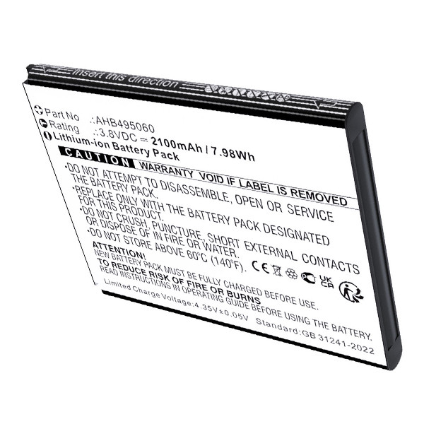 Tenda AHB495060 accu (3.8 V, 2100 mAh, 123accu huismerk) ATE00232 - 1