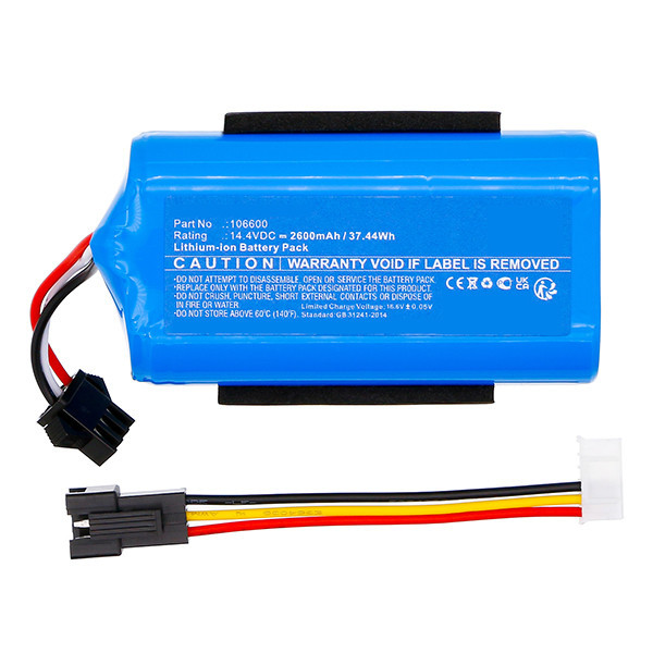 Tesla 106600 accu (14.4 V, 2600 mAh, 123accu huismerk) ATE00228 - 3