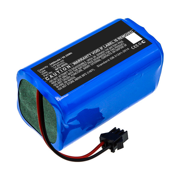 Tesvor BFG-WSQ / ICR18650-26J-4S1P accu (14.4 V, 3400 mAh, 123accu huismerk)  ATE00175 - 1