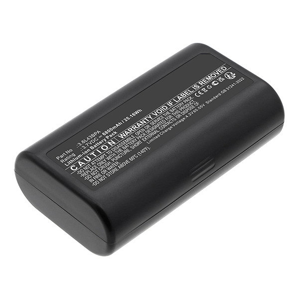 Texas Instruments 3.6L43BPA accu (3.7 V, 6800 mAh, 123accu huismerk) ATE00229 - 1