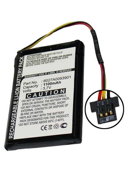 TomTom 6027A0093901 accu (1100 mAh, 123accu huismerk)  ATO00216 - 1