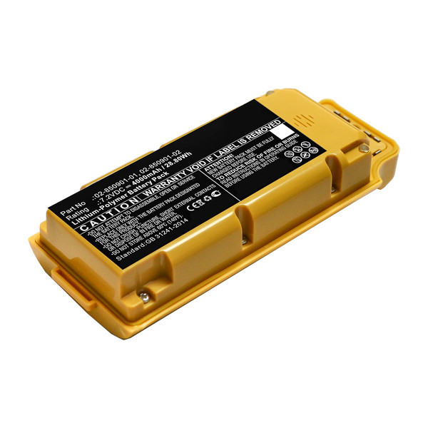 Topcon 02-850901-01 / 02-850901-02 accu (7.2 V, 3900 mAh, 123accu huismerk)  ATO00572 - 1