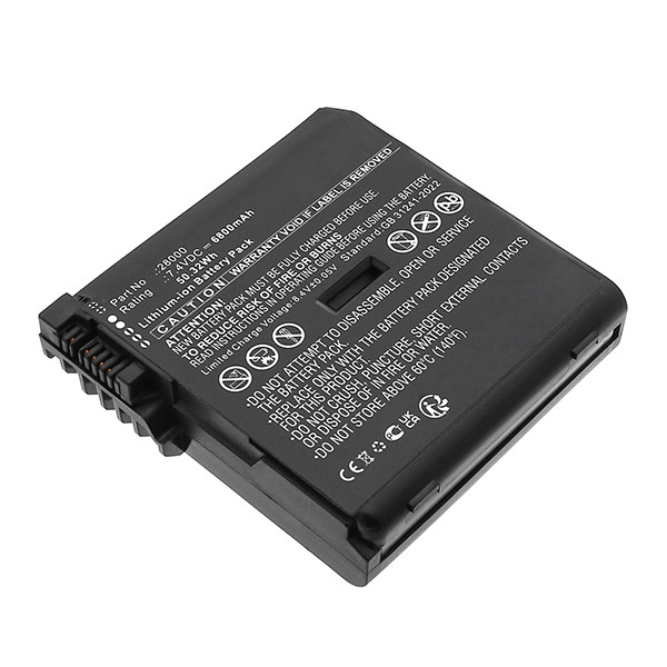 Topcon 1035028-01 accu (7.4 V, 6800 mAh, 123accu huismerk) ATO00605 - 1