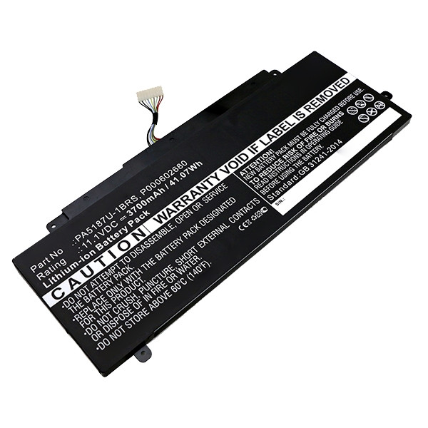 Toshiba P000602680 / PA5187U-1BRS accu (11.4 V, 3700 mAh, 123accu huismerk)  ATO00452 - 1