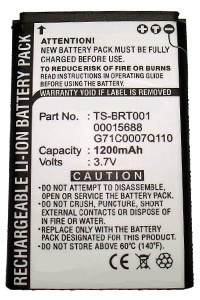 Toshiba TS-BTR001 / 00015688 / G71C0007Q110 accu (1200 mAh, 123accu huismerk)  ATO00024