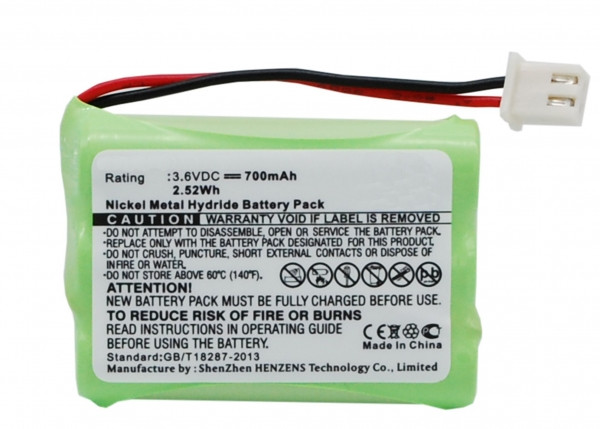 Tri-Tronics 1107000 / 1038100-D / 1038100-E accu (700 mAh, 123accu huismerk)  ATR00028 - 1