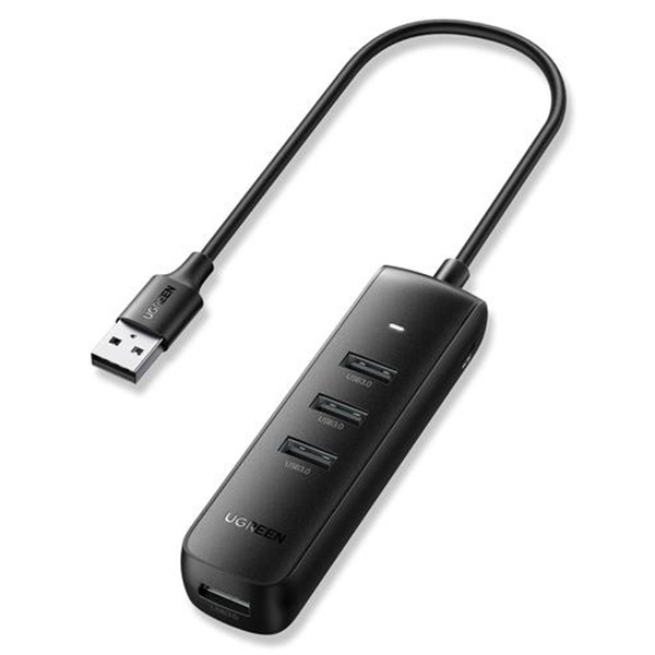 UGREEN 10915 USB 3.0 4-poort Hub 25cm Zwart  AUG00017 - 1