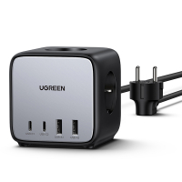 UGREEN DigiNest Cube Power Strip 65W (3x AC, 2x USB-A, 2x USB-C)  AUG00036