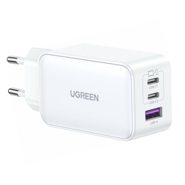 UGREEN GaN2 Quick Charger 65W (1x USB QC3.0, 2x USB-C PD3.0)  AUG00005 - 1