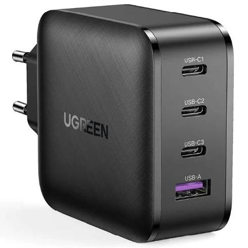 UGREEN GaN2 Quick Charger 65W (1x USB QC3.0, 3x USB-C PD3.0)  AUG00006 - 1