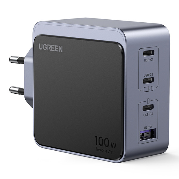 UGREEN Nexode S GaN snellader 100W (1x USB-A, 3x USB-C)  AUG00034 - 2