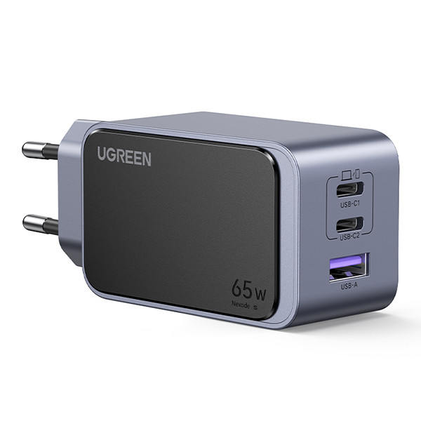 UGREEN Nexode S GaN snellader 65W (1x USB-A, 2x USB-C)  AUG00033 - 2