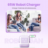 UGREEN Robot GaN Fast Charger 65W paars (1x USB QC4.0, 2x USB-C QC4.0)  AUG00026 - 5