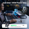 UGREEN Robot GaN Fast Charger 65W zwart (1x USB QC4.0, 2x USB-C QC4.0)  AUG00025 - 3