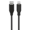 USB-C naar Lightning-USB-C oplaadkabel zwart (1 meter, 123accu huismerk)  AGO00150 - 1