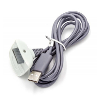 USB oplaadkabel voor Xbox 360 controller (grijs, 123accu huismerk)  AMI00508
