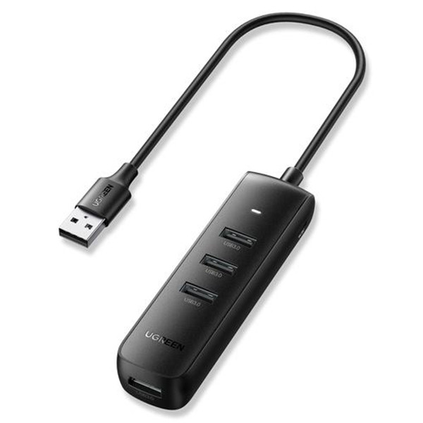 Ugreen 10915 USB 3.0 4-poort Hub 25cm Zwart  AUG00017 - 1