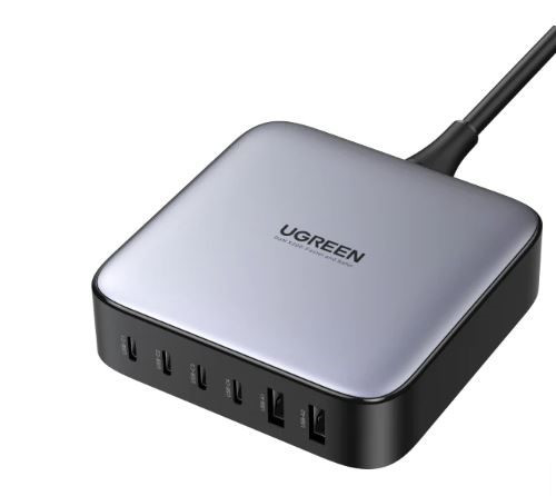 Ugreen GaN2 Quick Charger 200W (2x USB QC3.0, 4x USB-C PD3.0)  AUG00002 - 1