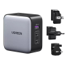 Ugreen GaN Travel Charger 65W (1x USB-A, 2x USB-C, EU/UK/US )