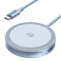 Ugreen W753 MagFlow magnetische draadloze oplader USB-C (25W, lichtblauw) AUG00039